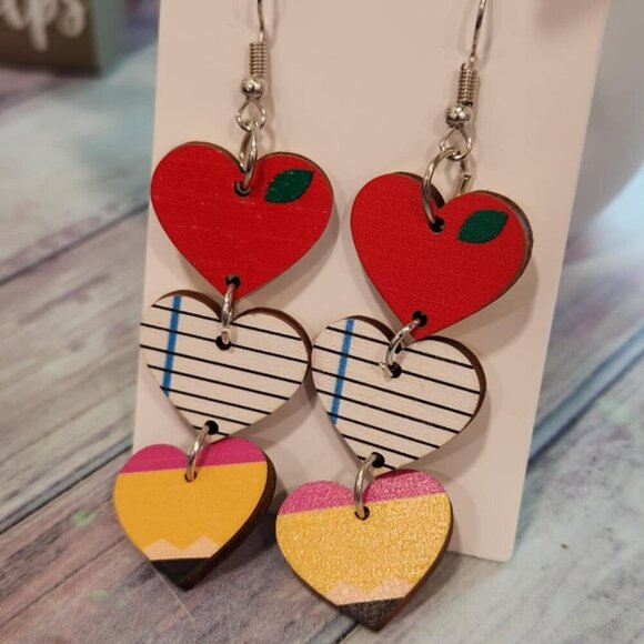 Teacher Dangle Earrings - Picture 6 of 6